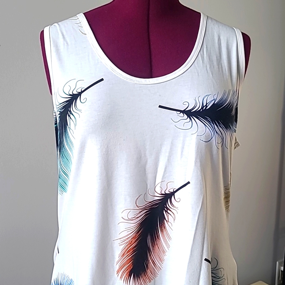 Feather Print Tank Too